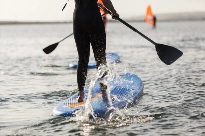 Paddle boarding