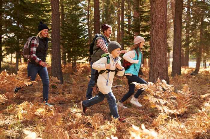 Family activities outdoor fun hiking together children outside health do get essential play