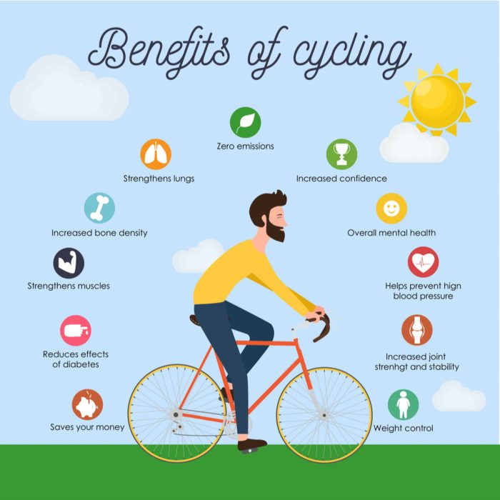 Cycling outdoor benefits indoor fitness vs stress management